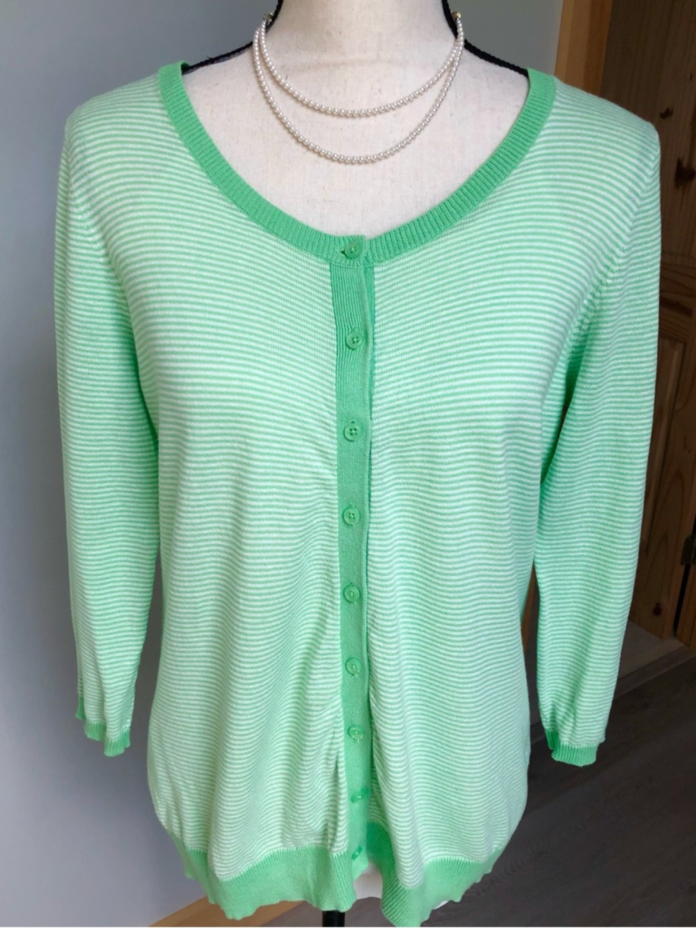 The Limited Baby Fine Striped Cardigan Size Large